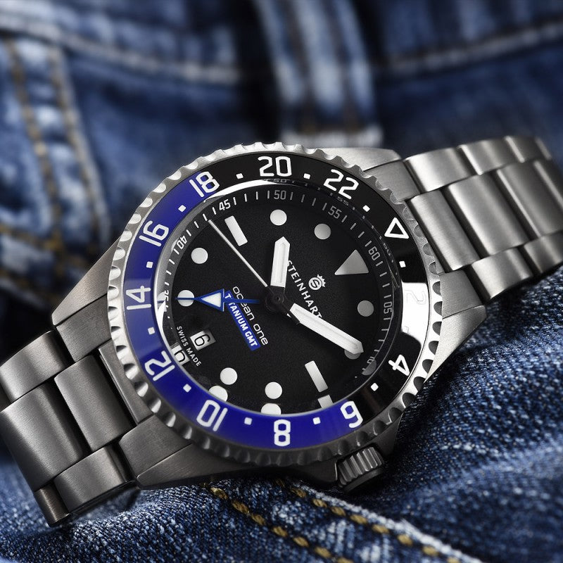 Ocean Titanium 500 GMT Premium ceramic