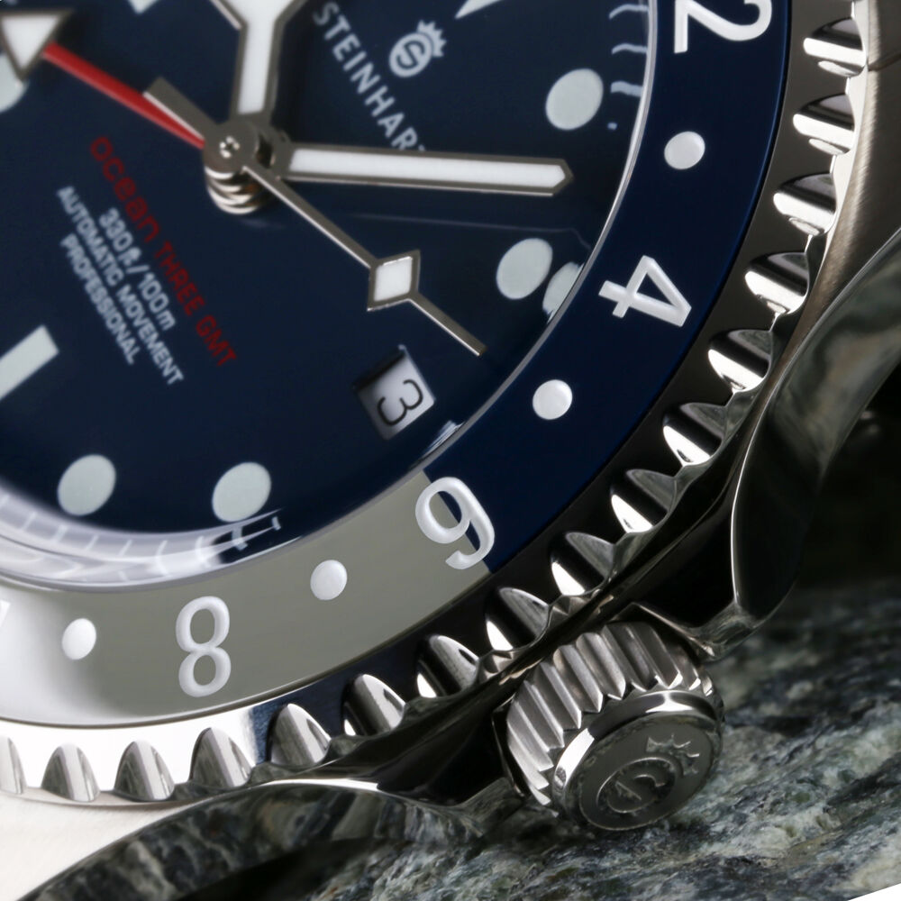 Ocean 3 GMT Blue-Grey ceramic