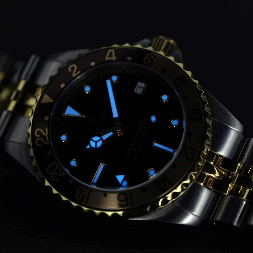 Ocean 39 GMT.2 two-tone CHOCOLATE Diver Watch