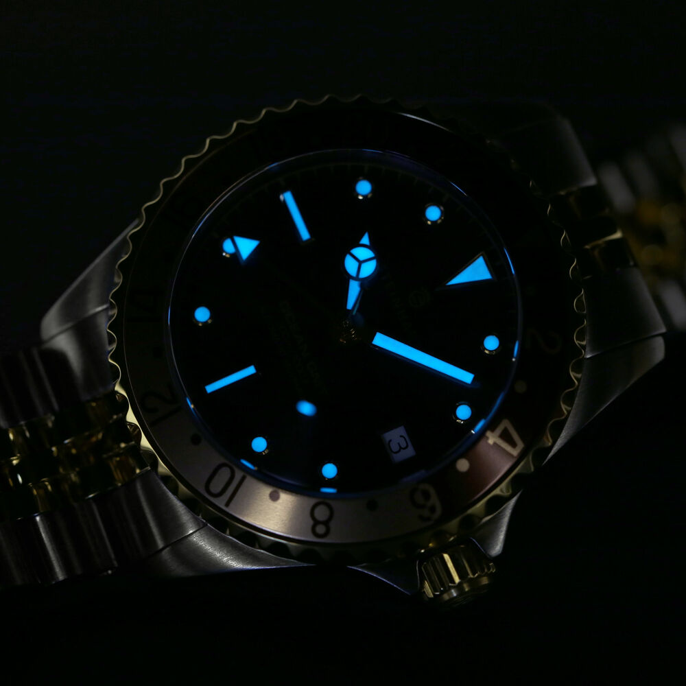 Ocean 39 GMT.2 two-tone CHOCOLATE Diver Watch