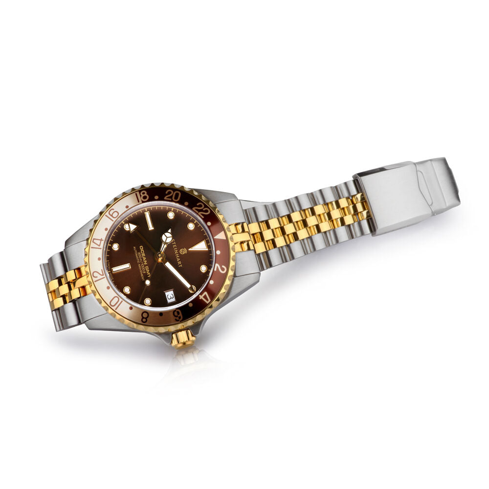 Ocean 39 GMT.2 two-tone CHOCOLATE Diver Watch