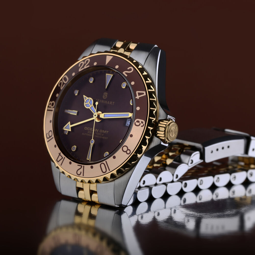 Ocean 39 GMT.2 two-tone CHOCOLATE Diver Watch