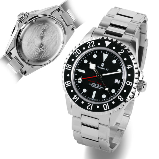 Ocean 3 GMT Black ceramic