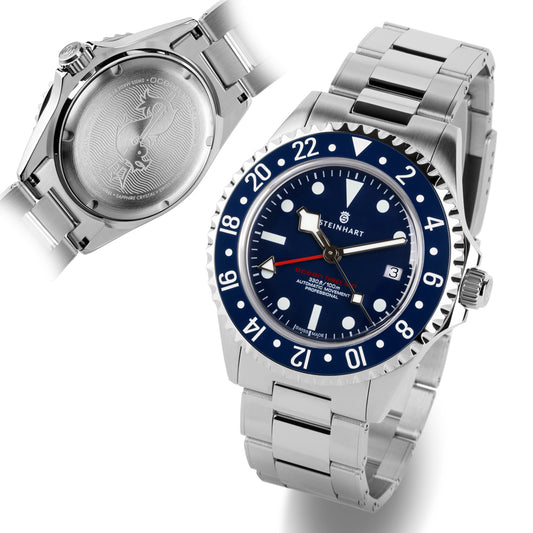 Ocean 3 GMT Blue ceramic