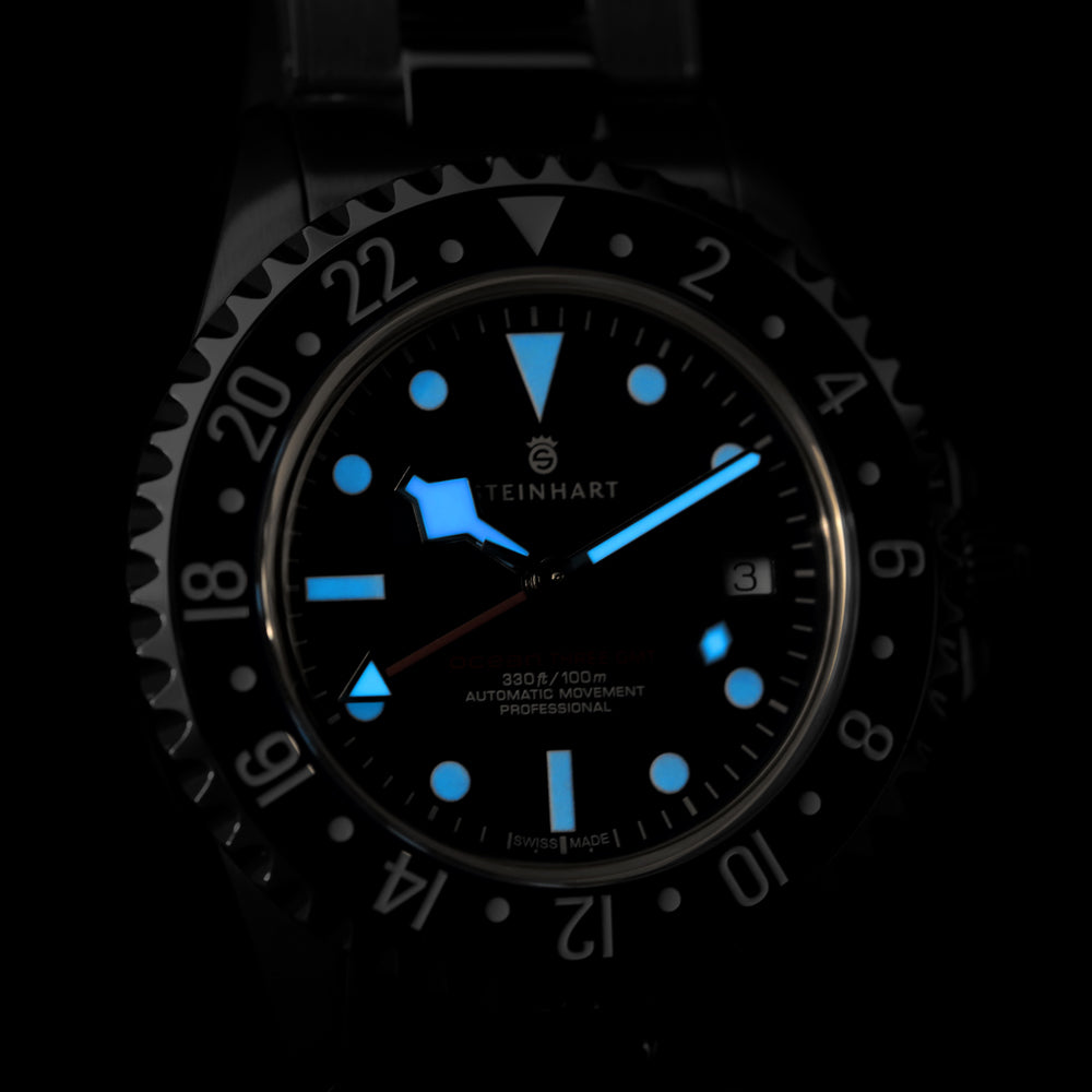 Ocean 3 GMT Blue ceramic