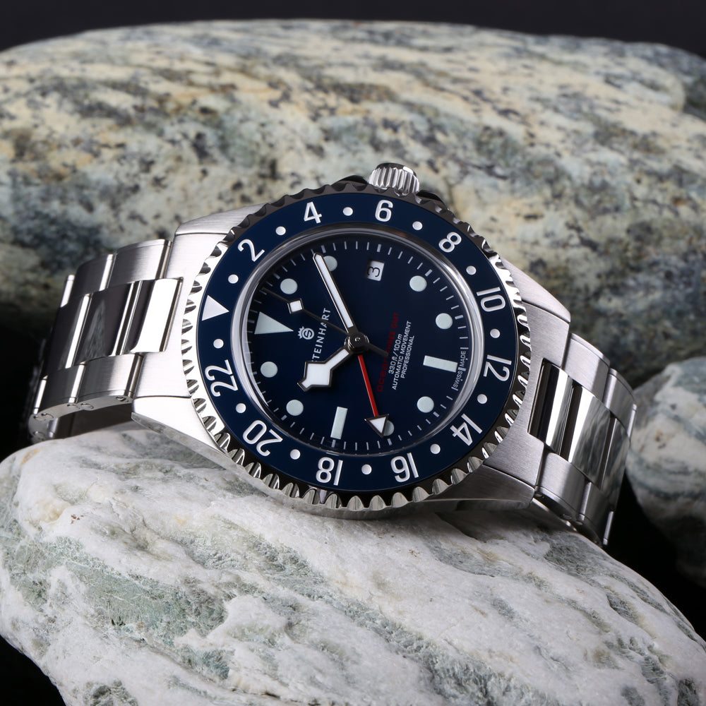 Ocean 3 GMT Blue ceramic