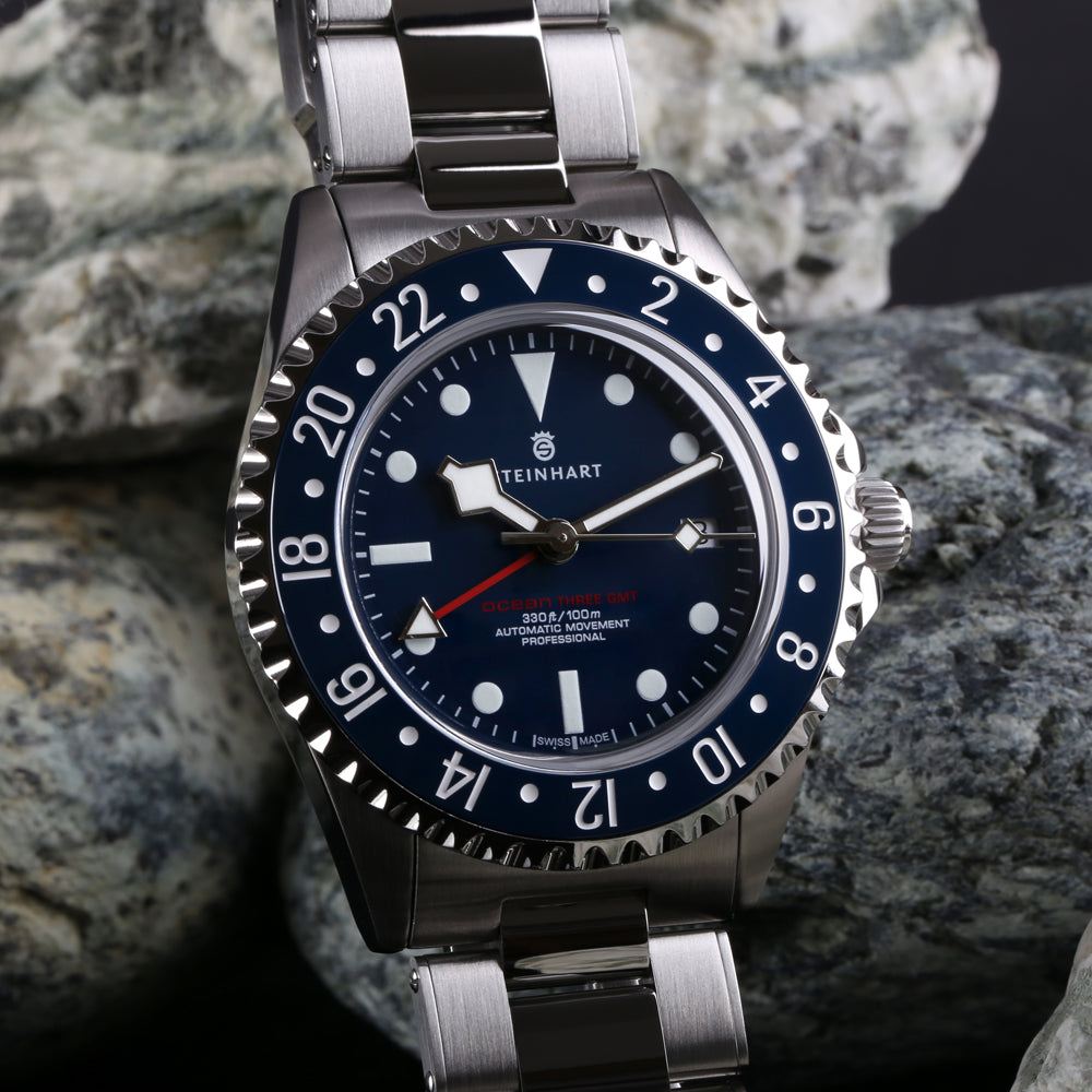 Ocean 3 GMT Blue ceramic